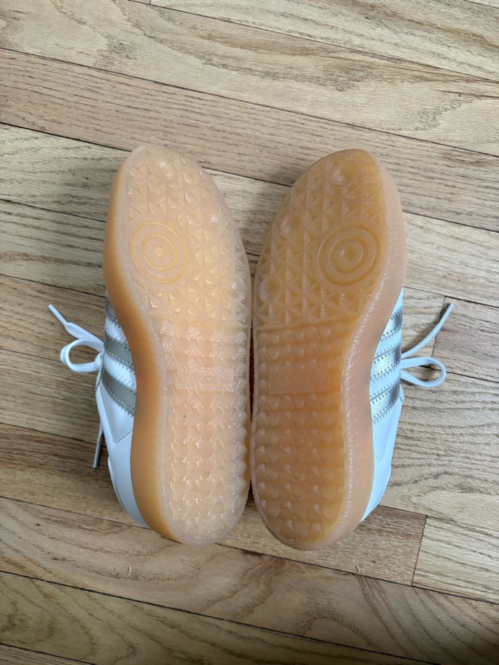 adidas Samba Super White Silver Gum Sole Women’s Sneakers - Picture 8 of 9